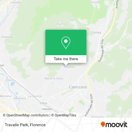 Travalle Park map