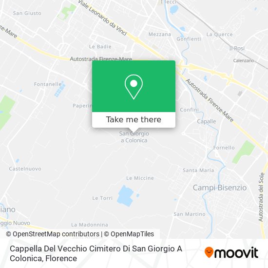 Cappella Del Vecchio Cimitero Di San Giorgio A Colonica map