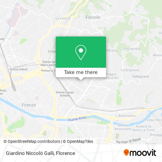 Giardino Niccolò Galli map