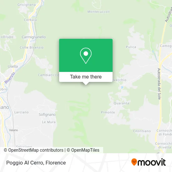 Poggio Al Cerro map