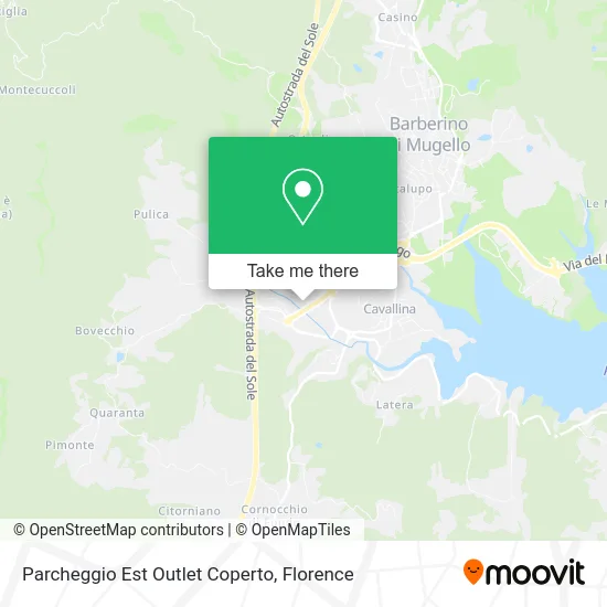 East Covered Outlet Parking map