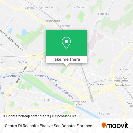 Centro Di Raccolta Firenze San Donato map
