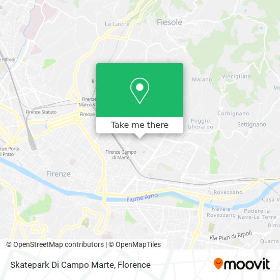 Skatepark Di Campo Marte map