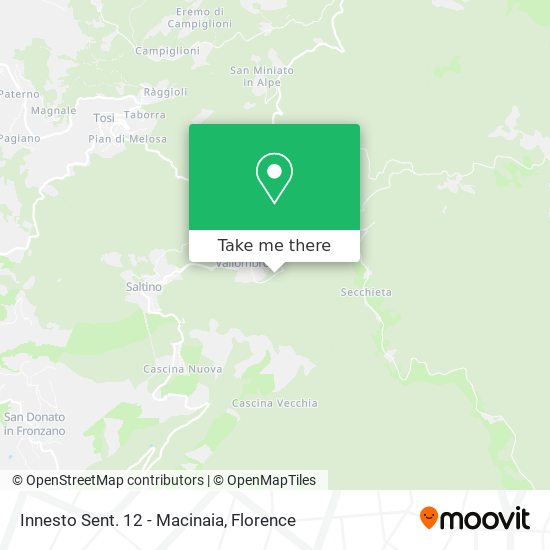 Innesto Sent. 12 - Macinaia map