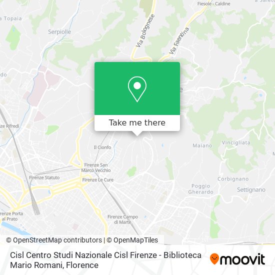 Cisl Centro Studi Nazionale Cisl Firenze - Biblioteca Mario Romani map
