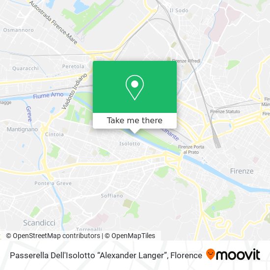 Passerella Dell'Isolotto “Alexander Langer” map