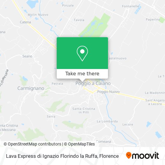 Lava Express di Ignazio Florindo la Ruffa map