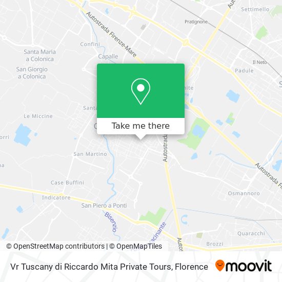 Vr Tuscany di Riccardo Mita Private Tours map
