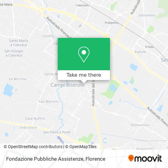 Fondazione Pubbliche Assistenze map