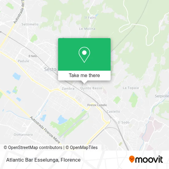 Atlantic Bar Esselunga map