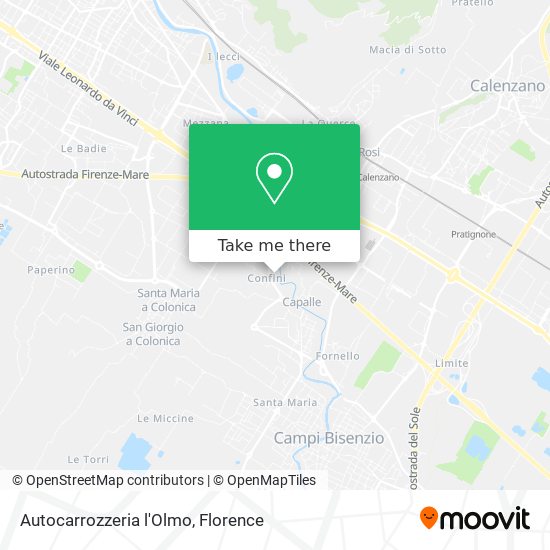 Autocarrozzeria l'Olmo map
