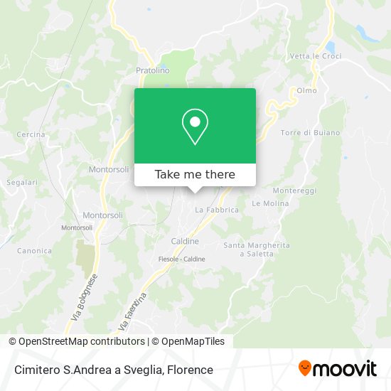 Cimitero S.Andrea a Sveglia map