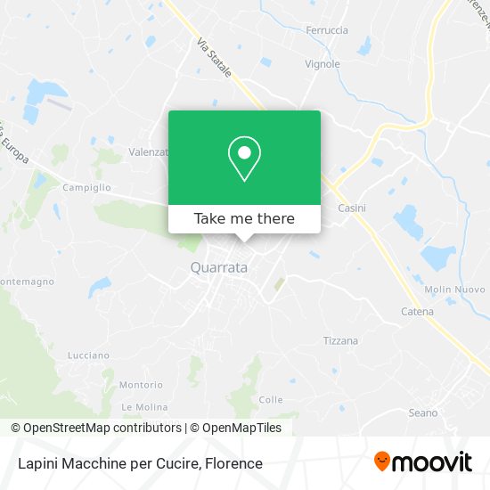Lapini Macchine per Cucire map