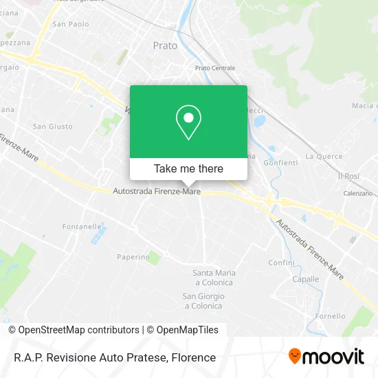 R.A.P. Revisione Auto Pratese map