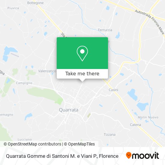 Quarrata Gomme di Santoni M. e Viani P. map