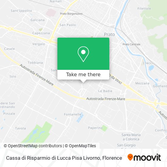 Cassa di Risparmio di Lucca Pisa Livorno map