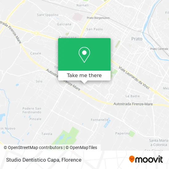 Studio Dentistico Capa map