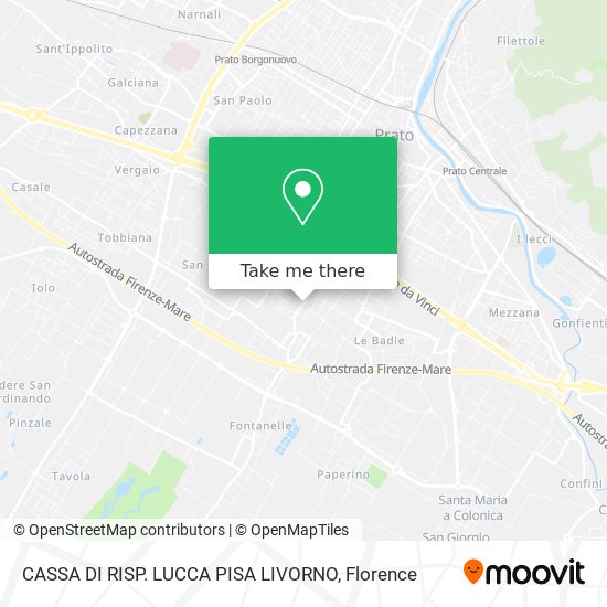 CASSA DI RISP. LUCCA PISA LIVORNO map