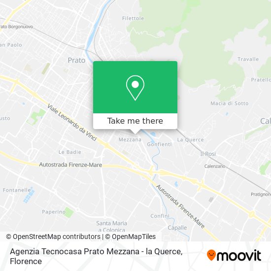 Agenzia Tecnocasa Prato Mezzana - la Querce map