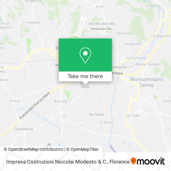 Impresa Costruzioni Niccolai Modesto & C. map