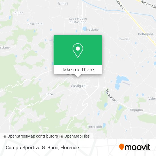 Campo Sportivo G. Barni map