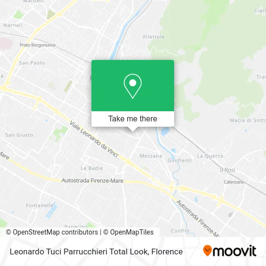 Leonardo Tuci Total Look Hairdressers map
