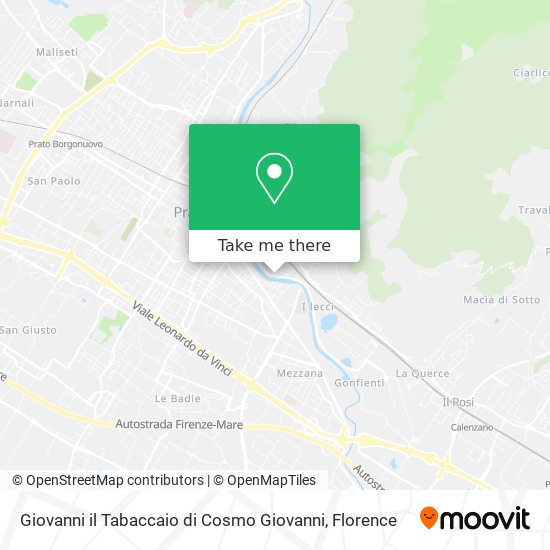 Giovanni il Tabaccaio di Cosmo Giovanni map