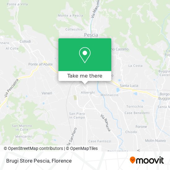 Brugi Store Pescia map