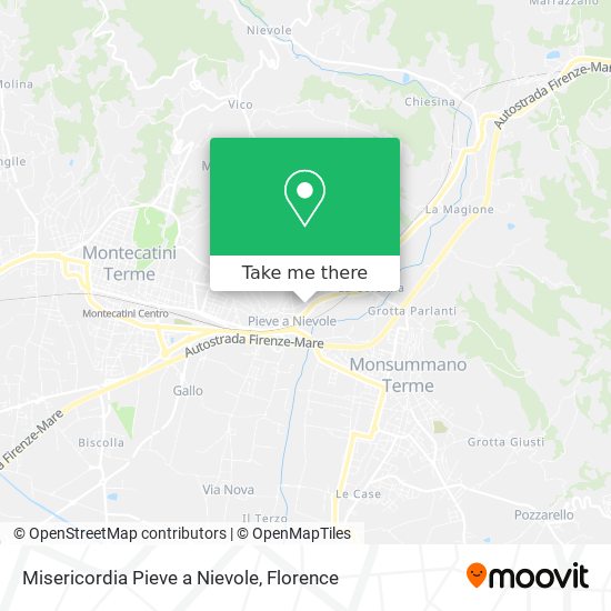 Misericordia Pieve a Nievole map