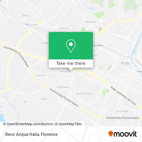 Bevo Acqua Italia map