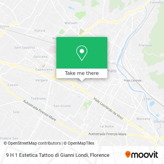 9 H 1 Estetica Tattoo di Gianni Londi map