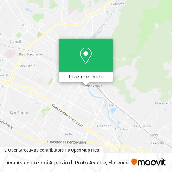 Axa Assicurazioni Agenzia di Prato Assitre map