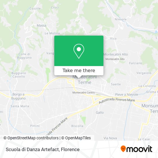 Scuola di Danza Artefact map