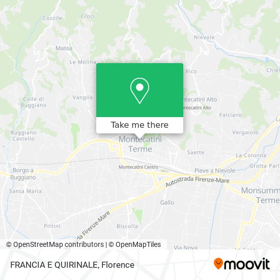 FRANCIA E QUIRINALE map