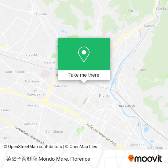 菜篮子海鲜店 Mondo Mare map