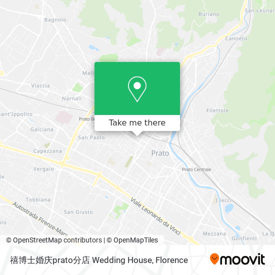 禧博士婚庆prato分店 Wedding House map