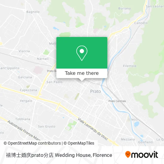 禧博士婚庆prato分店 Wedding House map