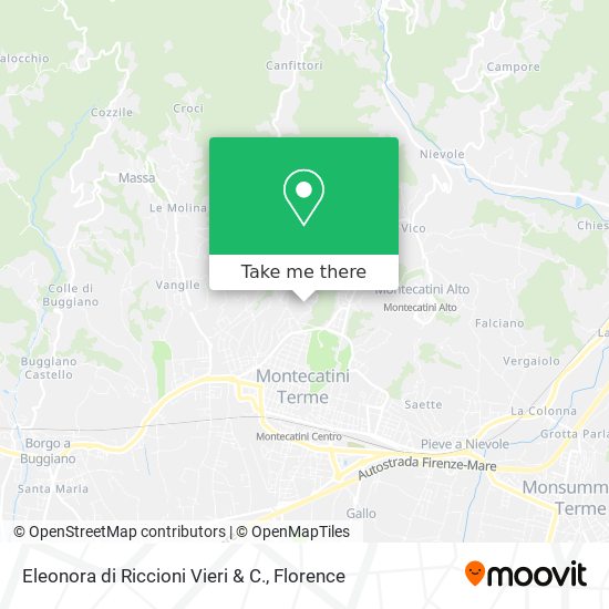 Eleonora di Riccioni Vieri & C. map
