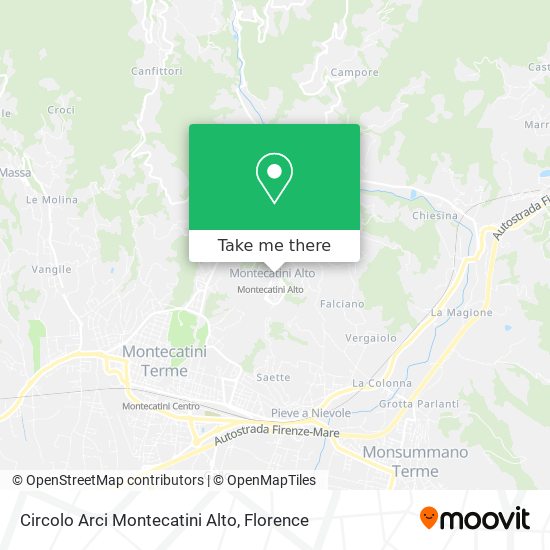 Circolo Arci Montecatini Alto map