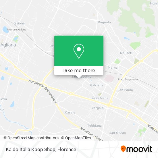 Kaido Italia Kpop Shop map
