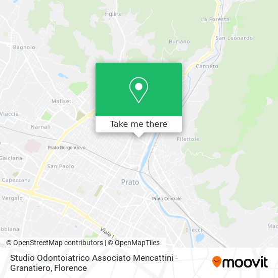 Studio Odontoiatrico Associato Mencattini - Granatiero map