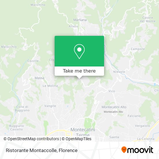 Ristorante Montaccolle map