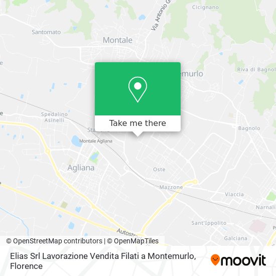 Elias Srl Lavorazione Vendita Filati a Montemurlo map