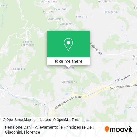 Pensione Cani - Allevamento le Principesse De I Giacchini map