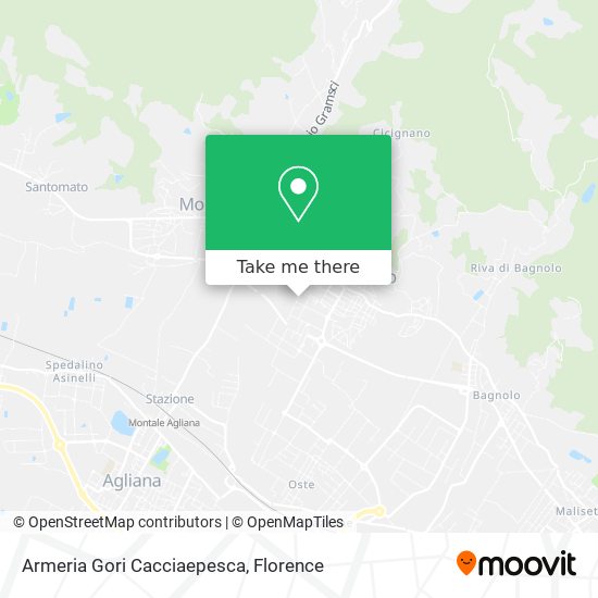 Armeria Gori Cacciaepesca map