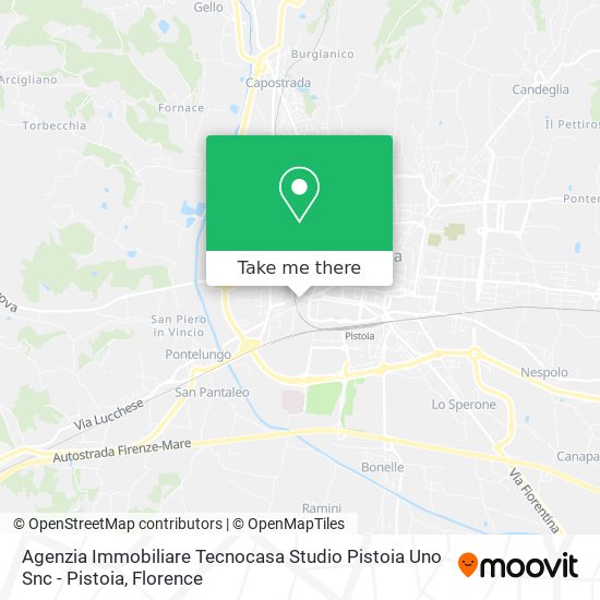 Agenzia Immobiliare Tecnocasa Studio Pistoia Uno Snc - Pistoia map