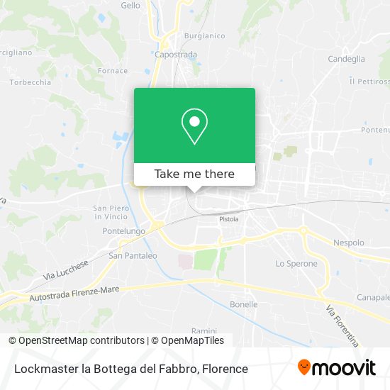 Lockmaster la Bottega del Fabbro map