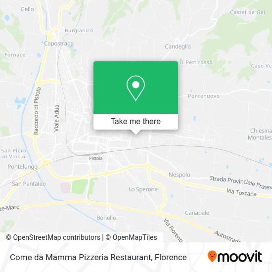 Come da Mamma Pizzeria Restaurant map