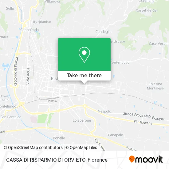 CASSA DI RISPARMIO DI ORVIETO map