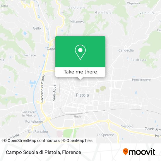 Campo Scuola di Pistoia map
